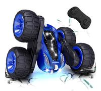 Tecnock 2025 Remote Control Cars with 2.4 Ghz Remote Control 360°Flip Stunts RC Car Monster Truck with Colorful Light for 3-12 Years Outdoor Toy Gift for Kids