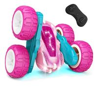 Tecnock 2025 Remote Control Cars with 2.4 Ghz Remote Control 360°Flip Stunts RC Car Monster Truck with Colorful Light for 3-12 Years Outdoor Toy Gift for Kids