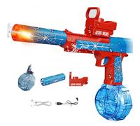 Tecnock 2026 Electric Water Gun for Kids & Adults, Automatic Rechargeable Water Pistol with Light-Up Muzzle, 26-32 FT Long Range, Battery Powered Water Blaster for Pool, Beach & Garden