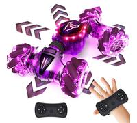 Tecnock 2026 Remote Control Car with Hand Control,2.4Ghz Gesture Sensing 4WD 360°Rotation RC Drift Car,2 Rechargeable Battery with Lighting Suitable for Many Terrains Gift for 4-9+Boys Girls