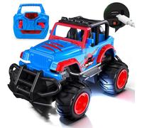 Tecnock Mini RC Car for Kids, 1:32 Scale Remote Control Car with Type-C Rechargeable Battery, 2.4GHz Durable Small RC Truck with Easy Joystick, Indoor Outdoor Toy Gift for Boys and Girls