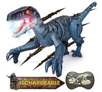 Tecnock Mini Remote Control Dinosaurs, Dinosaur Toys for Boys 4 5 6 7 8+, 2.4GHz One-Key Demo Dinosaurs, Kids Toys Gifts for Birthday and Christmas