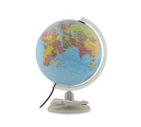 Tecnodidattica - Parlamondo | Interactive Globe for Children and Young People | Light-up and Rotating World Globe | Audio Music Pen | 6 Languages Available | Political Cartography | 30 cm Diameter