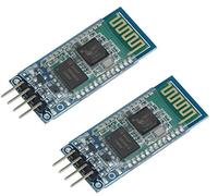 TECNOIOT 2pcs HC-06 Arduino HC06 Wireless Bluetooth Module with Slave Base for Arduino