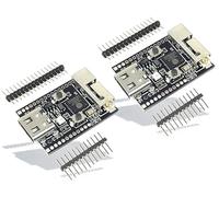 TECNOIOT 2pcs WiFi6 ESP32-C6 Development Board RGB LED Crystal Oscillator ESP32 WiFi Bluetooth