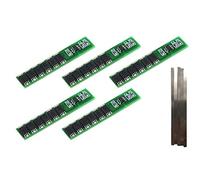 TECNOIOT 5pcs 1S 15A 3.7V Li-Ion Lithium Lion 18650 Battery Protection Board BMS PCM + 5pcs Nickel Strip
