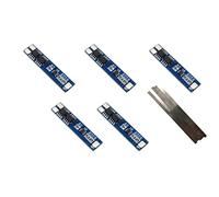 TECNOIOT 5pcs 2S 5A Li-Ion Lithium Lipo 7.4V 8.4V 18650 BMS PCM Battery Protection Board + 5pcs Nickel Strip