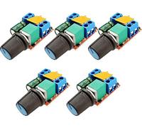 TECNOIOT 5pcs 5A PWM Max 90W DC Motor Speed Controller 3V-35V Switch LED Dimmer
