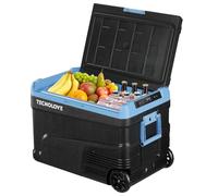 Tecnolove 12 Volt Refrige 48QT(45L) Car Fridge -4℉~68℉ Fast Cooling 12/24V DC 100-240V AC Compressor Electric Cooler APP Control Portable Freezer for Camping, Truck, Travel, Fishing, Home