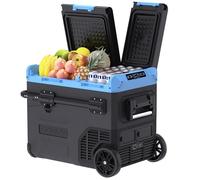 Tecnolove 12 Volt Refrigerator 48QT(45L) Car Fridge -4℉~68℉ Fast Cooling 12/24V DC 100-240V AC Compressor Portable Freezer for Camping,Truck, Van,Travel,SUV, Road Trips, Home(Battery Not Included)