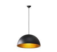 TECNOLUX EURO Lamp Modern Pendant Lighting Nordic Screw E27 for Restaurant Bedroom Study Room Loft Hallway 40 cm Diameter Black and Gold 45223