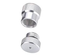 TECNOMAR MF-104-SILVER Tapon Din Aluminum (Set grifo Y Regulador) - C: T: Silver for Adults, Made for Everyday use, Silver, Aluminum