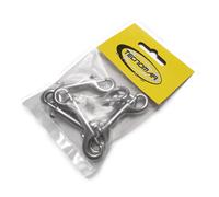 Tecnomar Stainless Steel Double Carabiner 6 Units