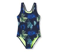 Tecnopro Romane Swimsuit Girl's Swimsuit - Aop/Navy Dark, 176