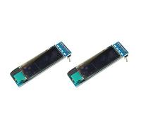 TECNOULAB 2pcs 0.91 Inch 128x32 IIC I2C Blue OLED LCD Display OLED Module DIY SSD1306 Driver IC DC 3.3V 5V