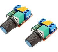 TECNOULAB 2pcs 5A PWM Max 90W DC Motor Speed Controller 3V-35V LED Dimming Switch