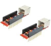 TECNOULAB 2pcs ENC28J60 Ethernet Shield HR911105A Nano Shield V3.0 RJ45 Web Server Module