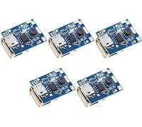 TECNOULAB 5pcs 5V Boost Step Up Power Module Battery Charging Protection Board Power Bank