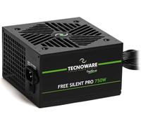 Tecnoware Free Silent PRO 750 Power Supply for Advanced PCs with NVIDIA GeForce GTX - RTX Graphics Card, Silent Fan, PCI-E Connectors, CPU 4+4, SATA, Molex