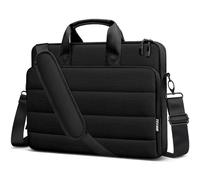 TECOOL 14 inch Laptop Bag Case, 360 Protective Laptop Sleeve Briefcase Messenger Bag with Shoulder Strap for Macbook Neo/Air 13 15 / Pro 13 14, 13-14 inch Acer Asus Lenovo HP Dell NoteBook - Black