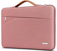 TECOOL 16 Inch Laptop Sleeve Protective Case for MacBook Pro 16 M5 M4 M3 M2 M1(2019-2026), 16 Inch Lenovo ASUS Dell HP Notebook Laptop, Waterproof Computer Case Bag with Handle, Pink