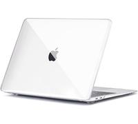 TECOOL Case compatible with MacBook Air M1 & MacBook Air 13 inch Retina 2020 2019 2018 (A2337 A2179 A1932), Plastic Snap On Hard Shell Cover, Clear Transparent (Glossy)