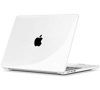 TECOOL Case compatible with MacBook Air M5 M4 M3 M2 13.6 inch 2022-2026 (A3449 A3240 A3113 A2681), Plastic Snap On Hard Shell Cover, Crystal Clear (Glossy)