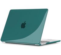 TECOOL Case compatible with MacBook Air M5 M4 M3 M2 13.6 inch 2022-2026 (A3449 A3240 A3113 A2681), Plastic Snap On Hard Shell Cover, Crystal Dark Turquoise (Glossy)