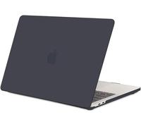 TECOOL Case compatible with MacBook Pro 13 inch 2016-2022 (M2 M1 A2338/A2289/A2251/A2159/A1989/A1706/A1708), Plastic Snap On Hard Shell Cover, Grey-Black (Matte)