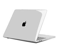 TECOOL Case compatible with MacBook Pro 15 inch 2019 2018 2017 2016 (A1990 A1707) with Touch Bar, Plastic Snap On Hard Shell Cover, Clear Transparent (Glossy)