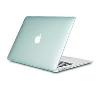 TECOOL Case compatible with old MacBook Air 13 inch 2010-2017 (A1466 A1369), Plastic Snap On Hard Shell Cover, Crystal Mint Green (Glossy)