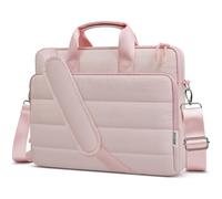 TECOOL Laptop Bag 15.6 16 inch 360 Protective with Shoulder Strap, Pink