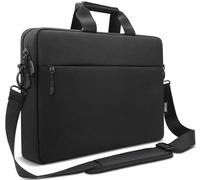 TECOOL Laptop Bag 17 17.3 Inch, Waterproof Laptop Case Sleeve Messenger Bag Briefcase with Shoulder Strap for 17 17.3 Inch Lenovo HP Dell Acer ASUS Notebook Computer Carrying Case, Black