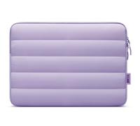 TECOOL Puffy 14 inch Laptop Sleeve Case, Protective Waterproof Bag, Purple