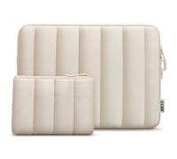 TECOOL 16 Inch Laptop Case Sleeve For MacBook Pro 16 M4 M3 M2 M1(A3403 A3186 A2991 A2780 A2485 A2141) 2024 2023-2019.16 Inch Notebook Lenovo HP Dell Asus Splash Resistant Bag with Accessory Bag,Beige