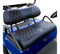 Tecoom Golf Cart Seat Covers Custom Fit for Club Car Precedent, OEM Standard Water Proof Vinyl Seat Cushion Cover Set, Front & Back Seat Protector, No Stapler Required, Precedent Golf Cart Accessories