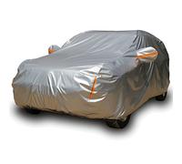 Tecoom Super Heavy Duty Multiple Layers SUV Cover All Weather Waterproof Windproof Reflective Snow Sun Rain UV Protective Outdoor with Buckles and Belt Fit 180-195 inches SUV