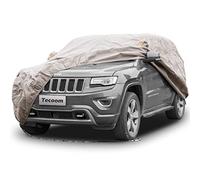 Tecoom Thick Shell Super Breathable-Waterproof Windproof Snow Sun Rain UV Protective Outdoor All Weather SUV Cover Fit 196-210 Inches SUV