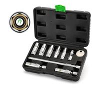 TecoTek 10PCS 3/8" Drive Magnetic Spark Plug Socket Set, Swivel Spark Plug Socket, 9/16", 5/8", 3/4", 13/16", 14, 16, 18mm, Universal Joint & Extension Bar, CR-V, Enhanced Magnetic Design