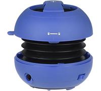 TecPlus Geo Pop Bluetooth Compact Lightweight Wireless Portable and Rechargeable Speaker, 4 Hours Playtime, 2 W Sound, Passive Bass Radiator, Compatible with Android/iOS Smartphones and Tablet - Blue