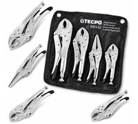 TECPO 4-Piece Morse Locking Pliers Set