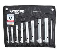 TECPO Pipe Socket Spanner Set Pipe Wrench Set Tool Wrench 6 x 7-20 x 22 mm 8-Piece