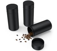 TecQach Portable Metal Aluminum Food Storage Jar 3-Pack,Airtight,Smell,Proof,Container, Metal Waterproof Small Bottle Multipurpose Container Spices Container
