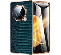 TECSHINE Cell Phone Leather Case for HONOR Magic V3, Hinged Cover for Magic V 3 Phone, Bracket, Mobile Phone Shell, Support Frame, Leather Holster