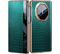 TECSHINE Intelligent Leather Mobile Phone Case for Huawei Mate XT. Magnetic, Smart Cell-phone Cover/Shell for Huawei Mate XT Green