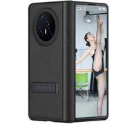 TECSHINE Leather Case for HONOR Magic V3, Hinged Cover for HONOR Magic V 3 Phone, Bracket, Cell Phone Shell, Support Frame, Leather Holster -Black