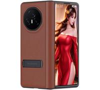 TECSHINE Leather Case for HONOR Magic V3, Hinged Cover for HONOR Magic V 3 Phone, Bracket, Mobile Phone Shell, Support Frame, Leather Holster -Red