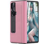 TECSHINE Leather Case for HONOR Magic VS 5G, Hinged Cover for Magic Vs Fone, Bracket, Mobile Phone Shell, Support Frame -Pink