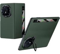 TECSHINE Leather Mobile Phone Case for HONOR Magic V3. Magnetic, Bracket, Smart Cell-Phone Cover/Shell for Magic V 3 Green