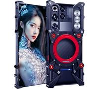 TECSHINE Metal Case for Nubia Redmagic 11 Pro, Cover for ZTE Red Magic 11 Pro+ Cellphone, Border Mobile Phone Shell, Bracket -Black